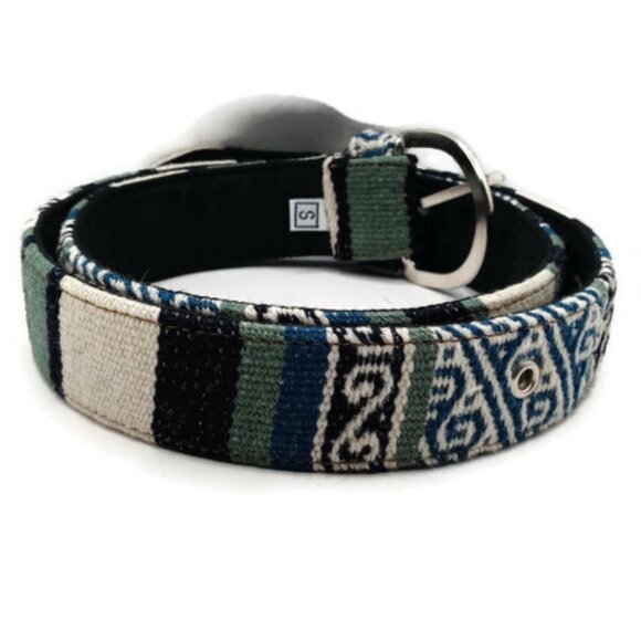 Handwoven Multicolored Andean Wool Belt - Unisex from Cusco